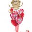 Love Chimp Valentine Balloon Bouquet
