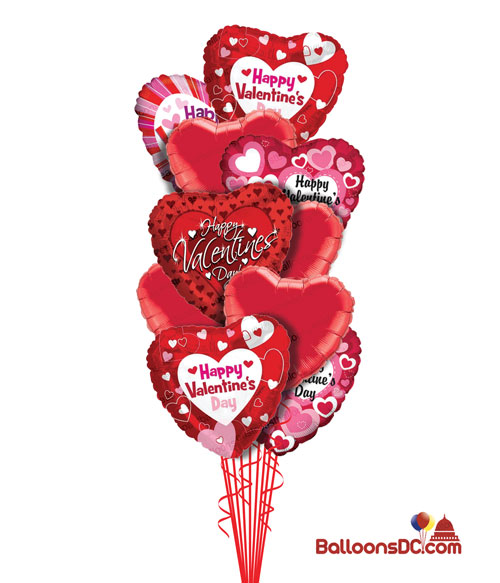My Heart to You Valentine Balloon Bouquet