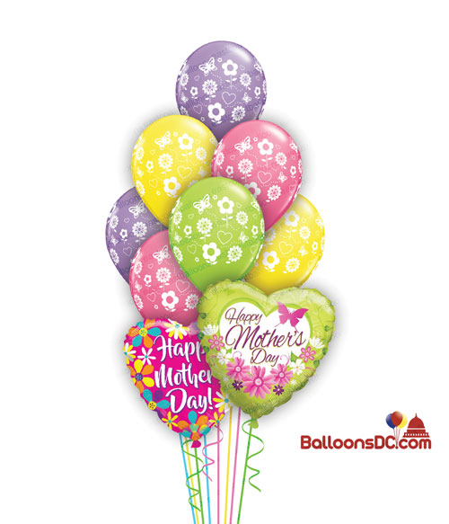 Spring Flowers Mother's Day Balloon Bouquet