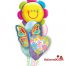 Butterfly and Smiley Face Flower Mother's Day Balloon Bouqet