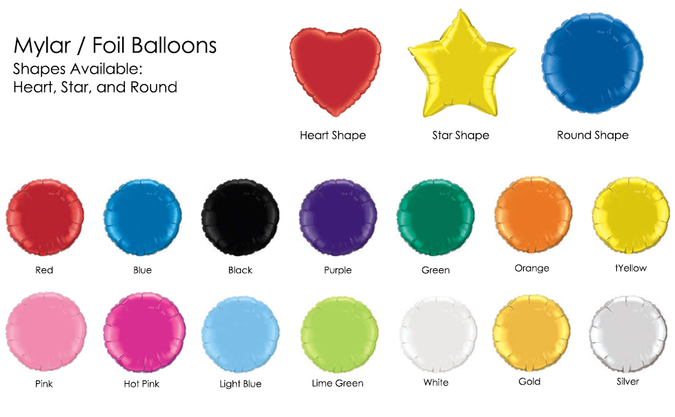 bulk foil balloons
