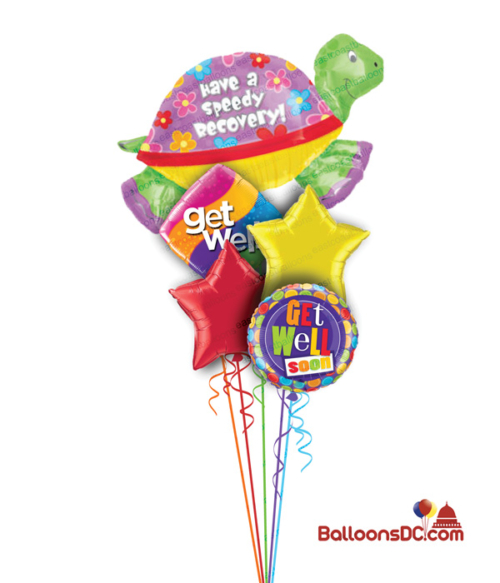 Get Well Speedy Recovery Balloon Bouquet