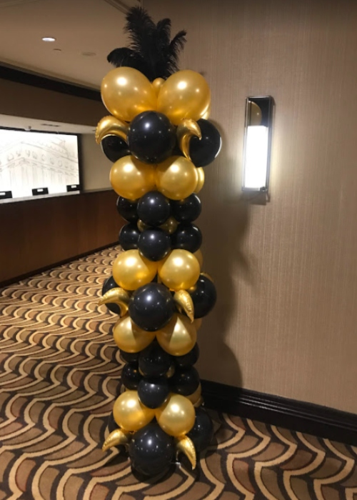 birthday balloon columns