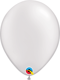 Qualatex Pastel Pearl White Latex Balloon