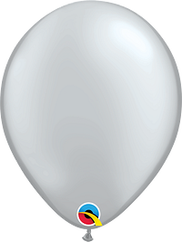 Qualatex Metallic Silver Latex Balloon