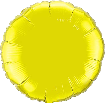 Qualatex Citrine Yellow Mylar Foil Balloon