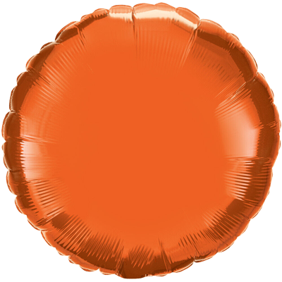 Qualatex Orange Mylar Foil Balloon