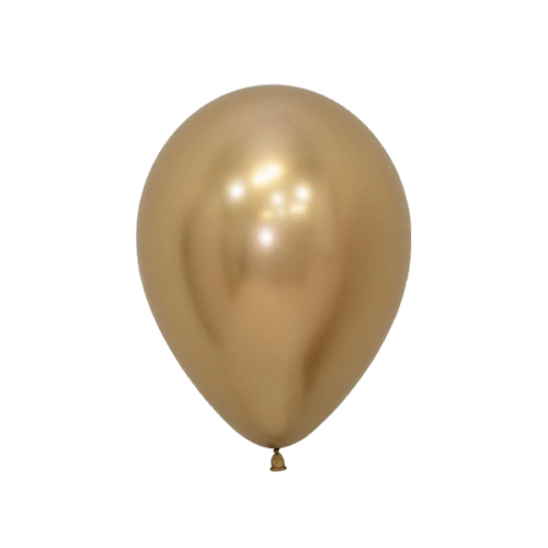 Gold Chrome Metallic Latex Balloon