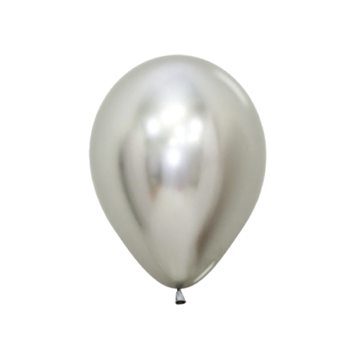 Silver Chrome Metallic Latex Balloon