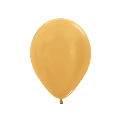 Gold Metallic Latex Balloon